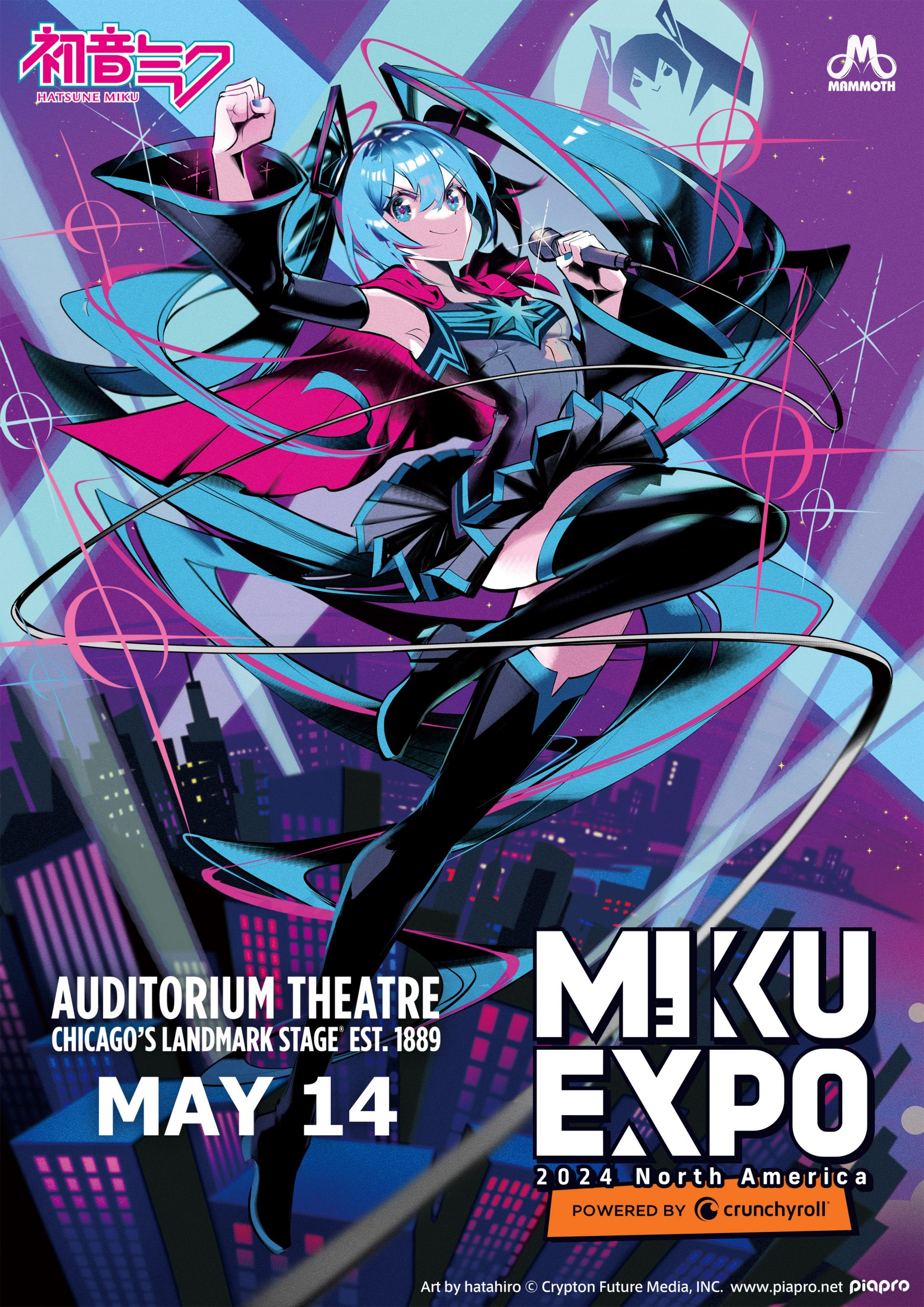 Hatsune Miku Miku Expo 2024 Auditorium Theatre, Chicago, IL Tickets